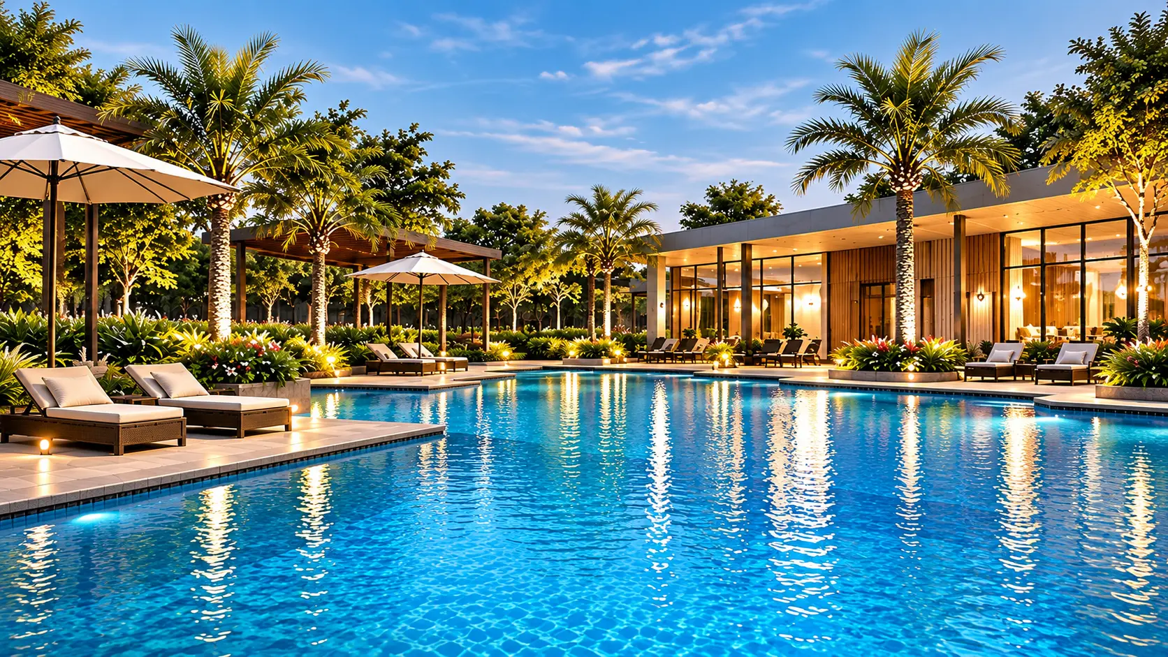 Pool and wellness area